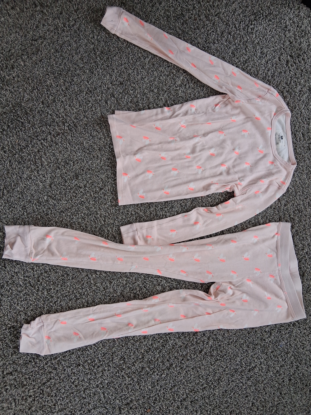 Crewcuts Light Pink Unicorn -Print Long Sleeve Pajama Set